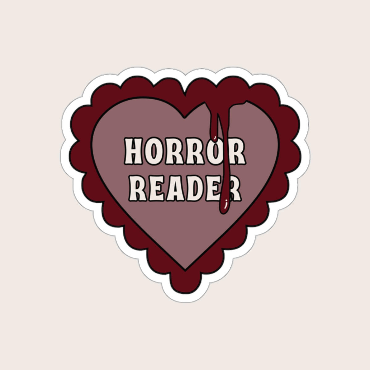 Horror Reader Sticker image 0