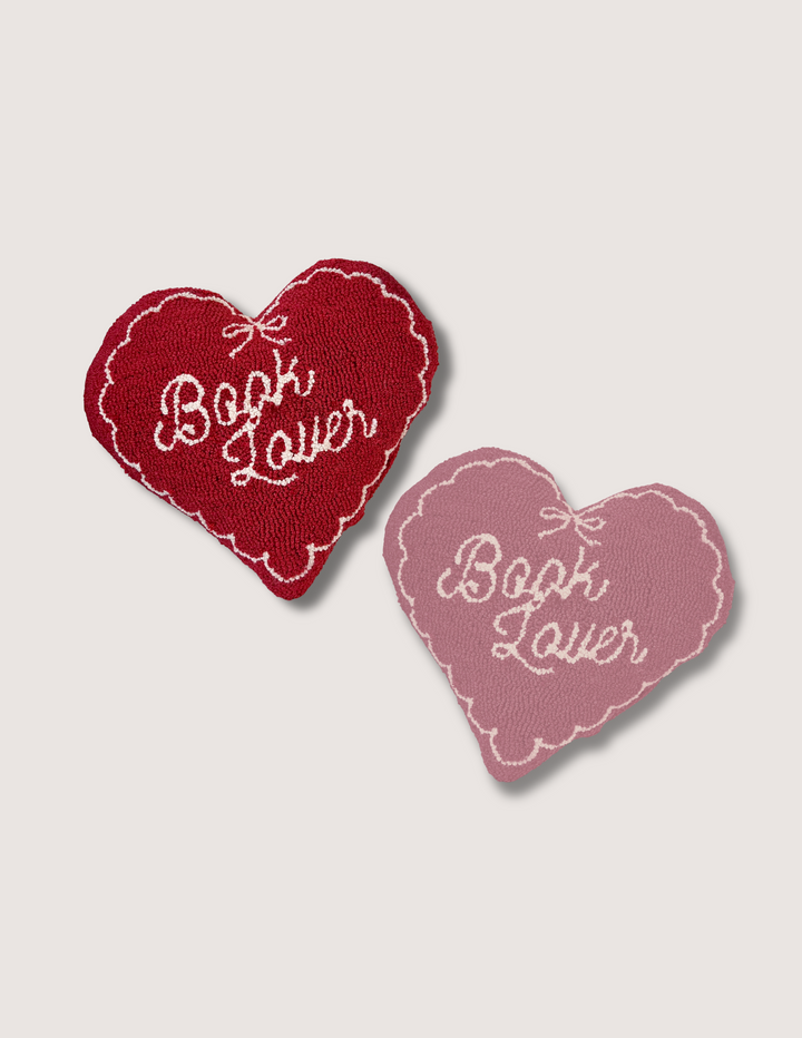 Book Lover Heart Pillow (PREORDER)