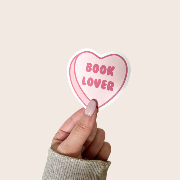 Book Lover Conversation Heart Sticker image 1